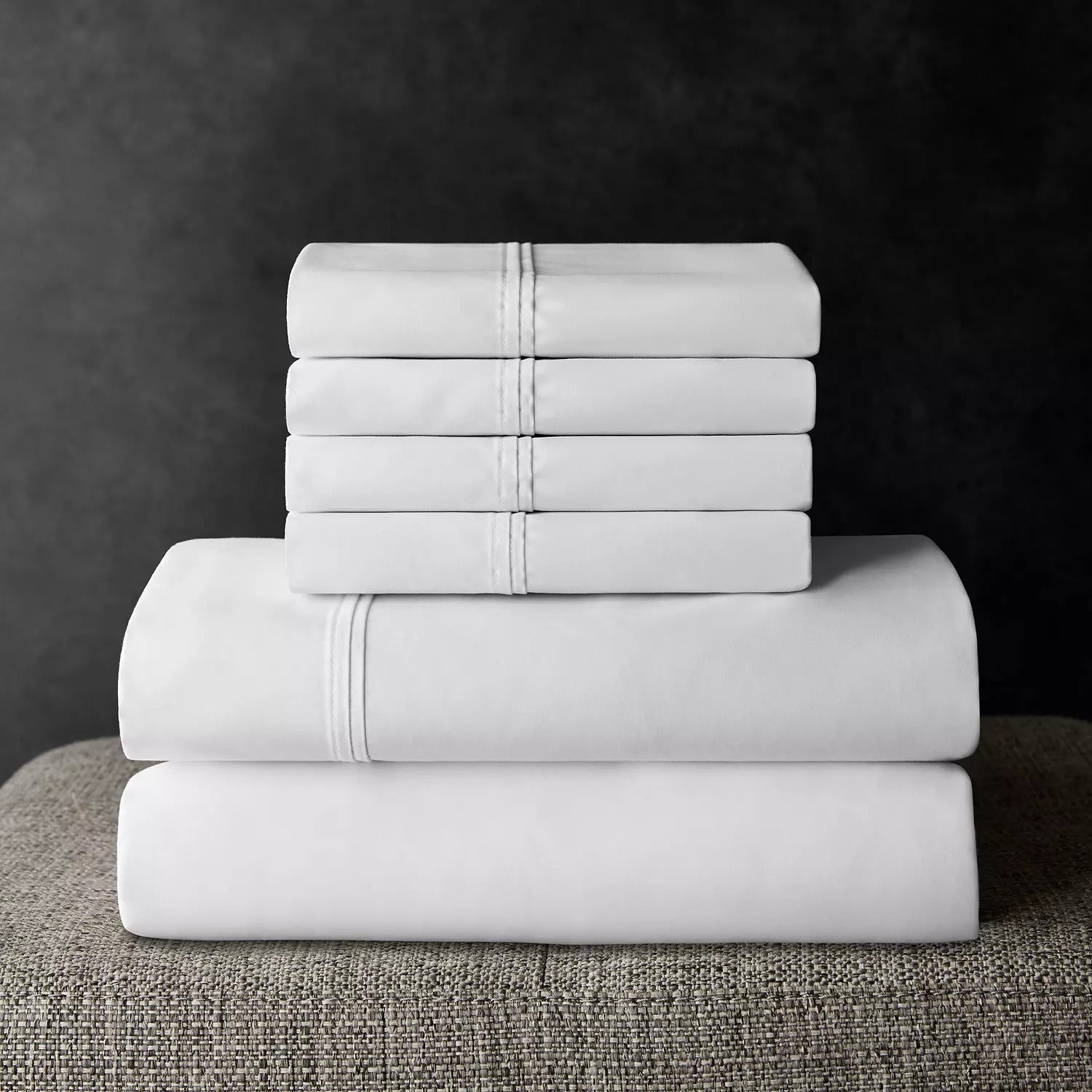 700TC Egyptian Cotton Sheets, White, Split King