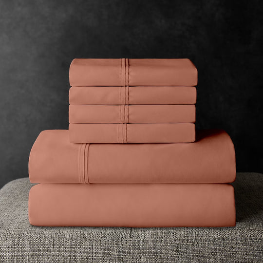 Member's Mark Bed Sheet Set, Terra Cotta Dream, Twin Xl