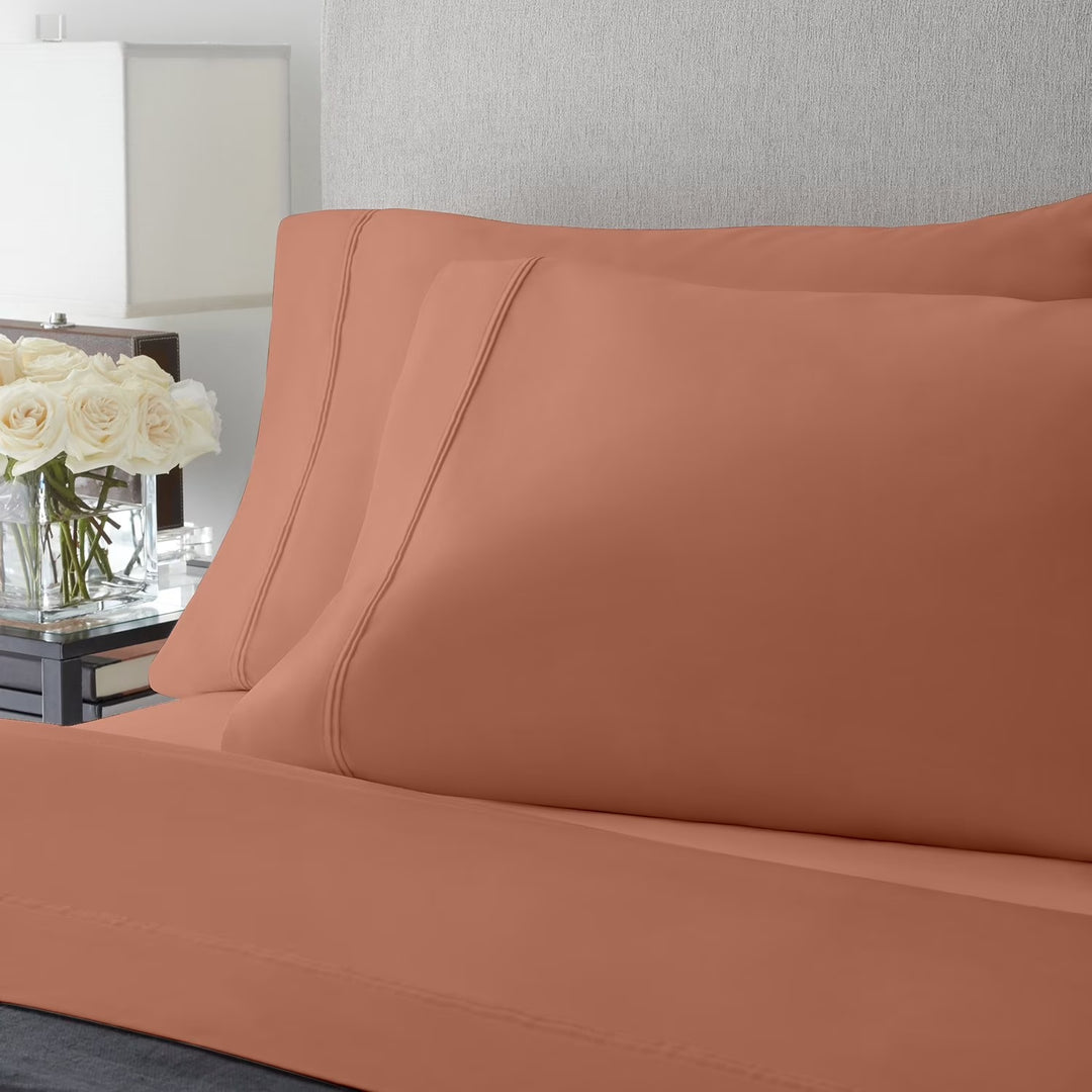 Member's Mark Bed Sheet Set, Terra Cotta Dream, Twin Xl 4