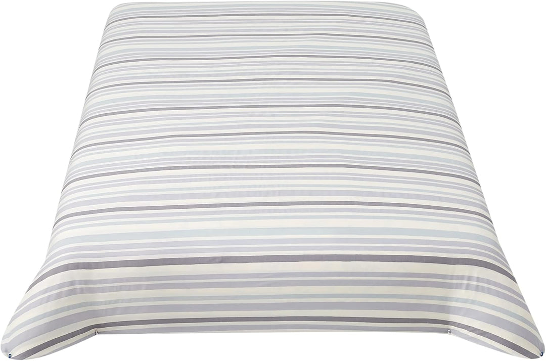 Kate Spade New York Nautical Striped Set of 3 Comforter Set, King Size, Grey Matter