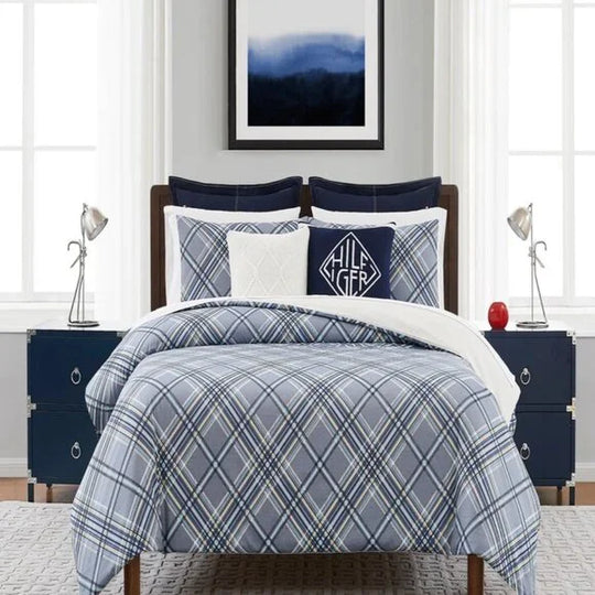 Tommy Hilfiger Blue Spring Argyle Set, Blue