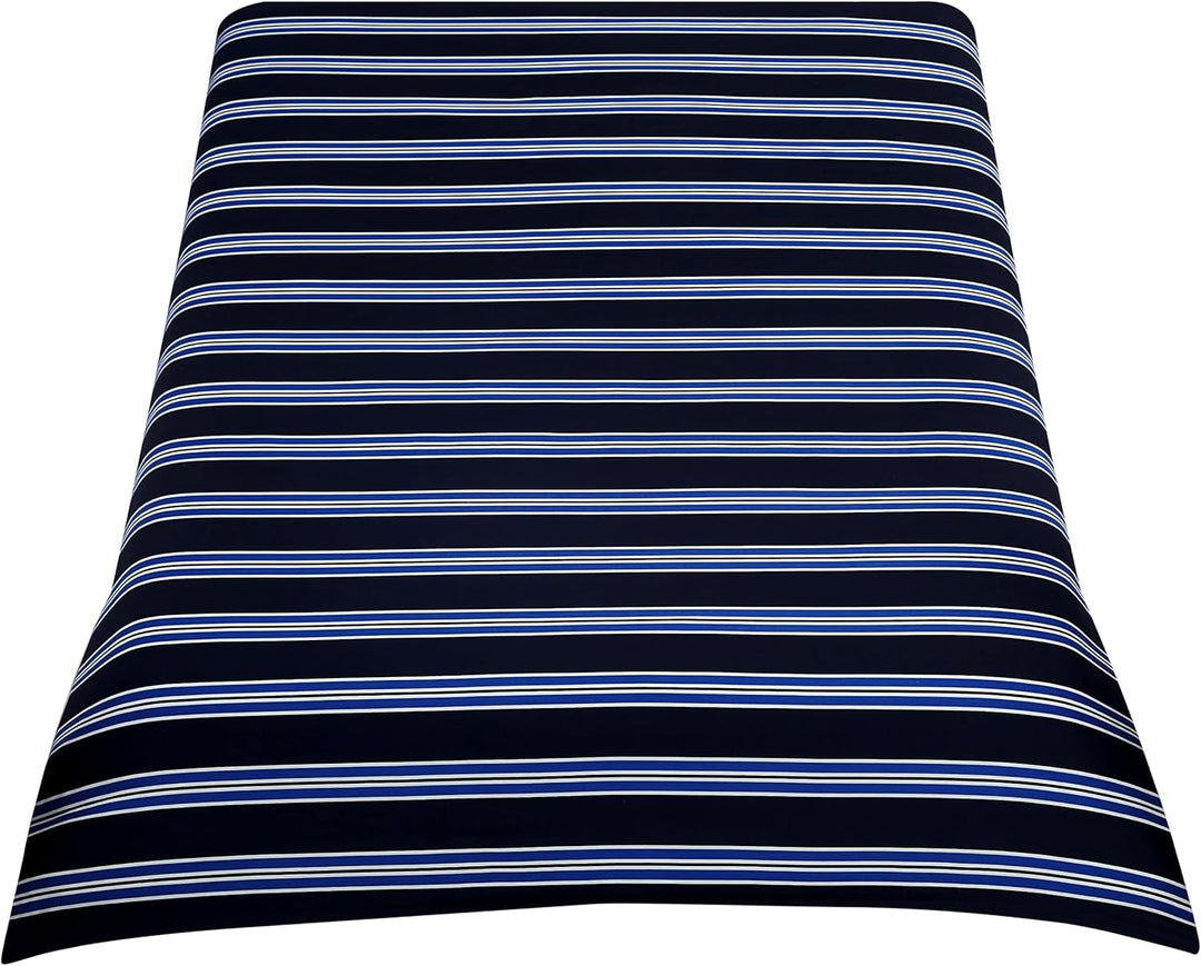 Tommy Hilfiger Navy Preppy Stripe Set, Full Queen, Navy