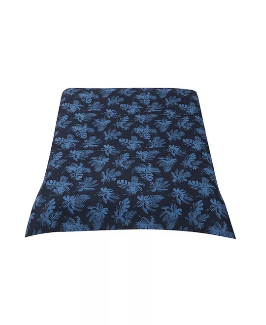 Tommy Hilfiger Blue Hibiscus Floral Set, Full Queen, Blue