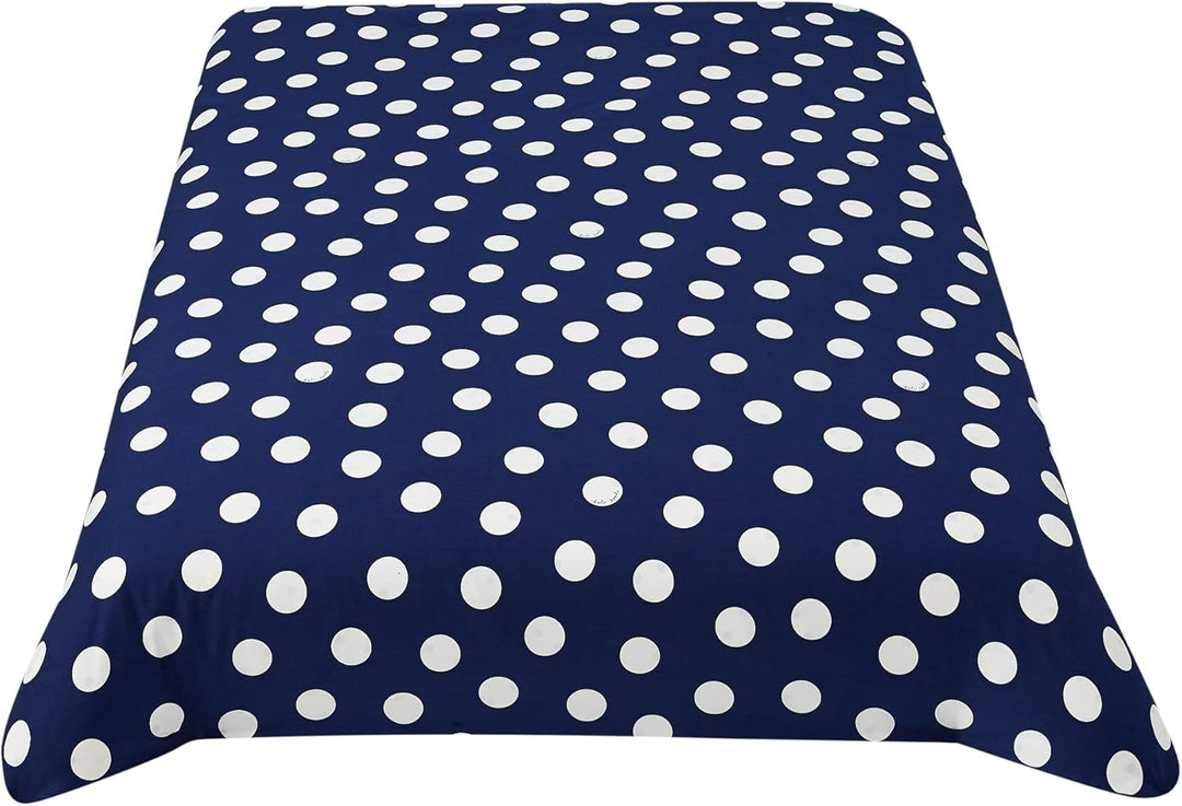 Kate Spade New York Dots Printed Set of 3 Comforter Set, Full/Queen Size, Navy