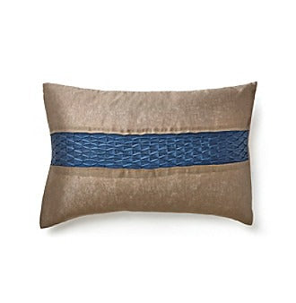 Calvin Klein Home Decorative Pillow, Bronze + Navy Blue