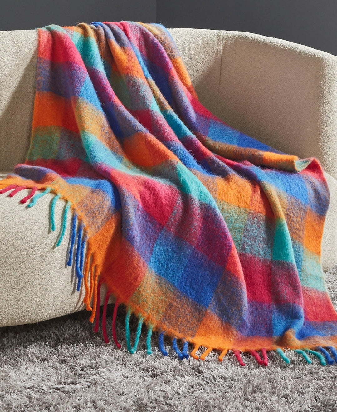 Fireside Blanket, Multicolor