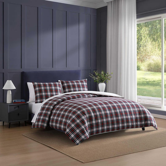 Tommy Hilfiger Tartan Red Comforter Set, Red