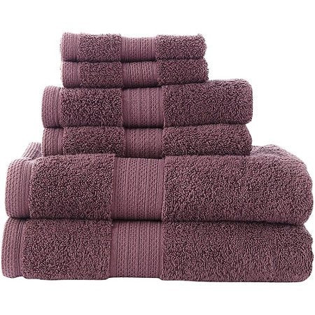 Divatex 3 Piece Towel Set, Purple
