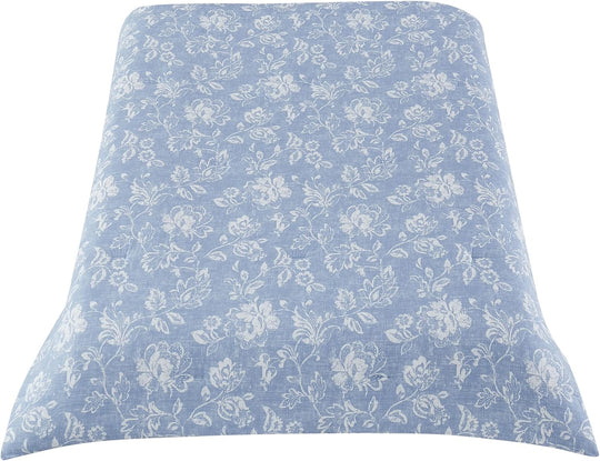 Royal Velvet Classic Floral King Comforter, King Size, Spa Blue