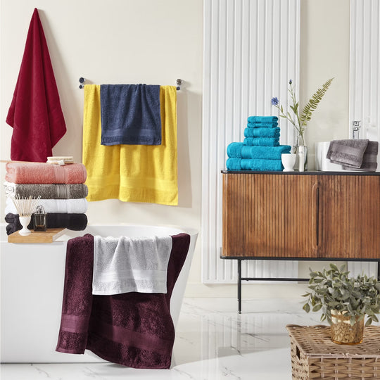 Trident Hand Towel, Teal-aqua 2
