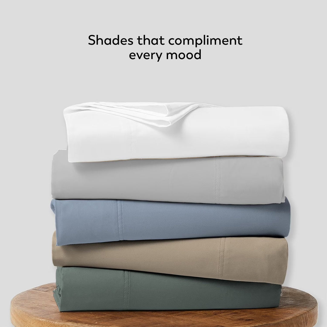Color Sense Bed Sheet Set, French Oak - Beige, Queen 5