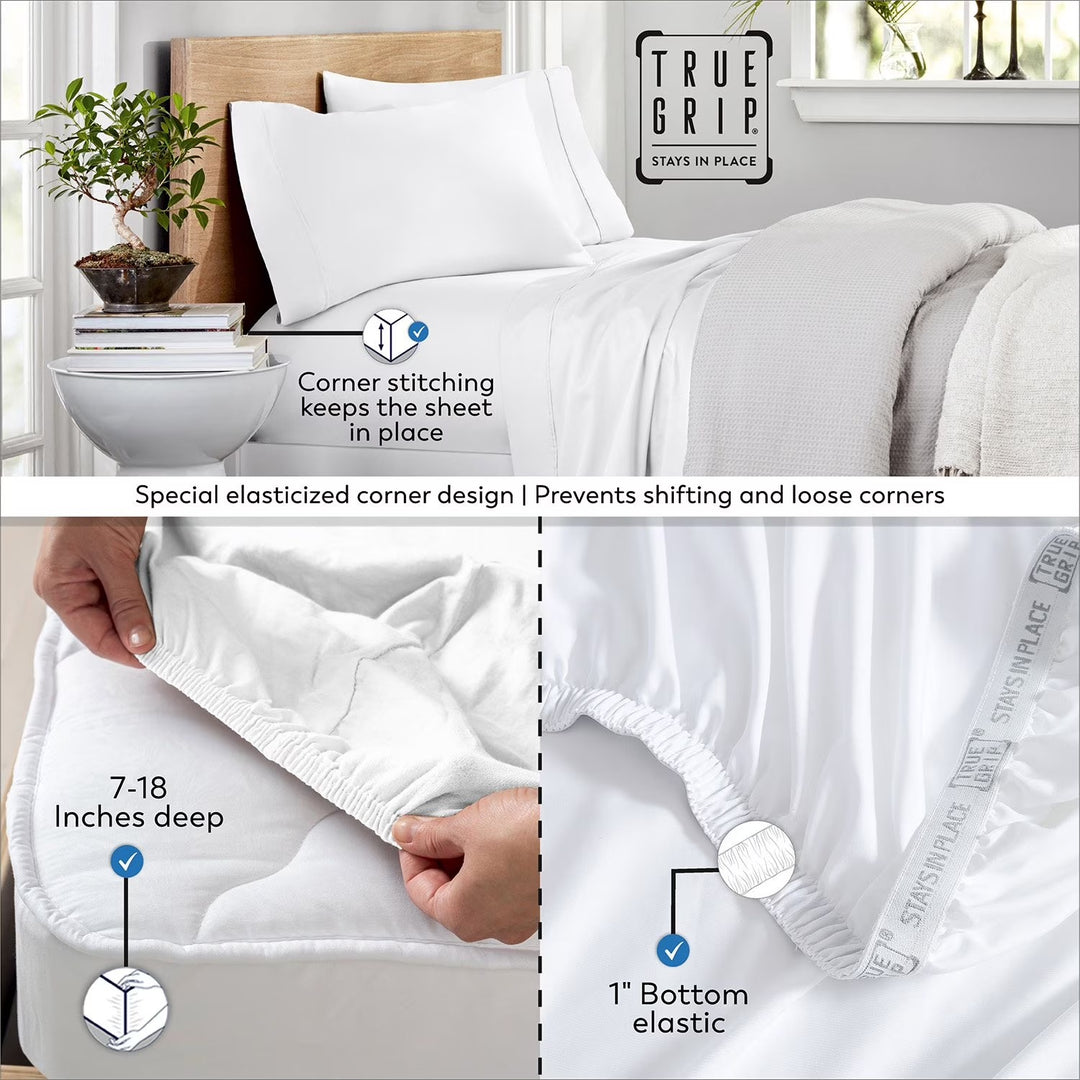 Color Sense Bed Sheet Set, French Oak - Beige, Queen 6