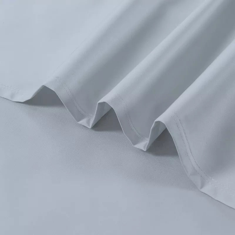 Color Sense Bed Sheet Set, Light Blue, Full