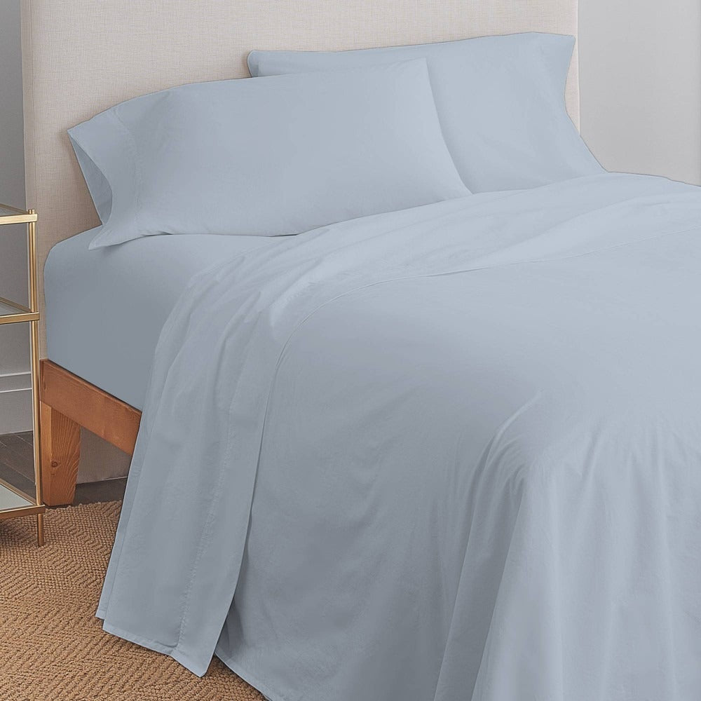 Color Sense Bed Sheet Set, Light Blue, Full 3