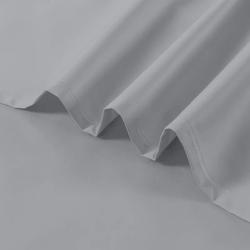 Color Sense Bed Sheet Set, Light Grey