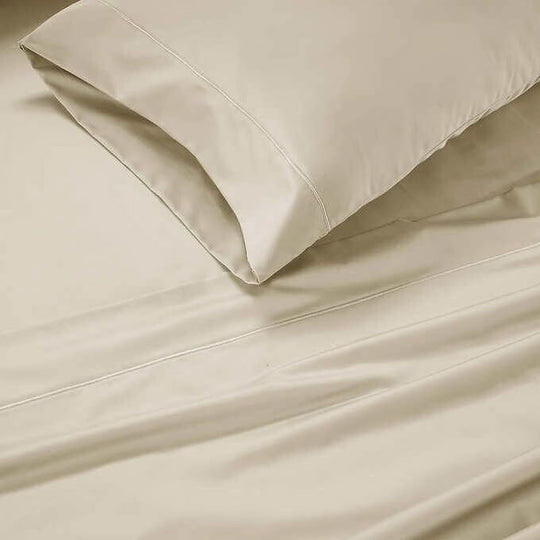 Hotel Signature Sateen Bed Sheet Set, Beige 7