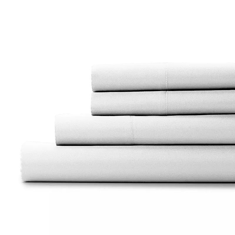Aireolux 1000TC Egyptian Cotton Sheets, White, Queen