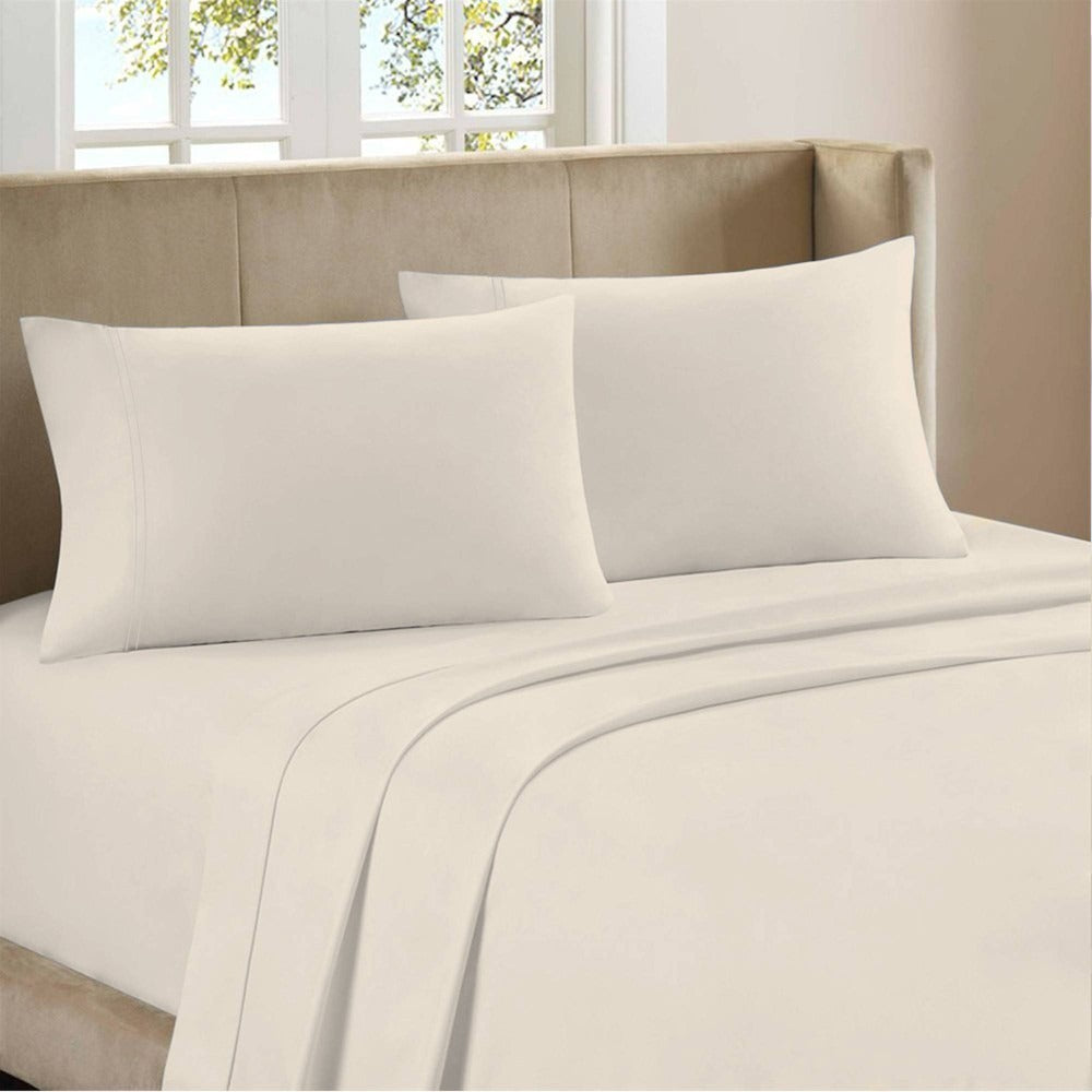 Color Sense 1200TC Sateen Sheet Set, White