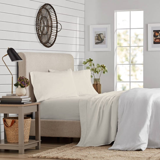 Purity Home Bed Sheet Set, Ivory, King 2