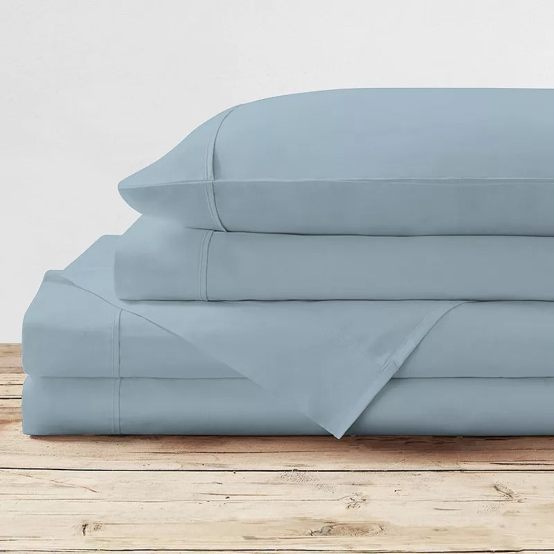 Purity Home Bed Sheet Set, Aqua, Queen