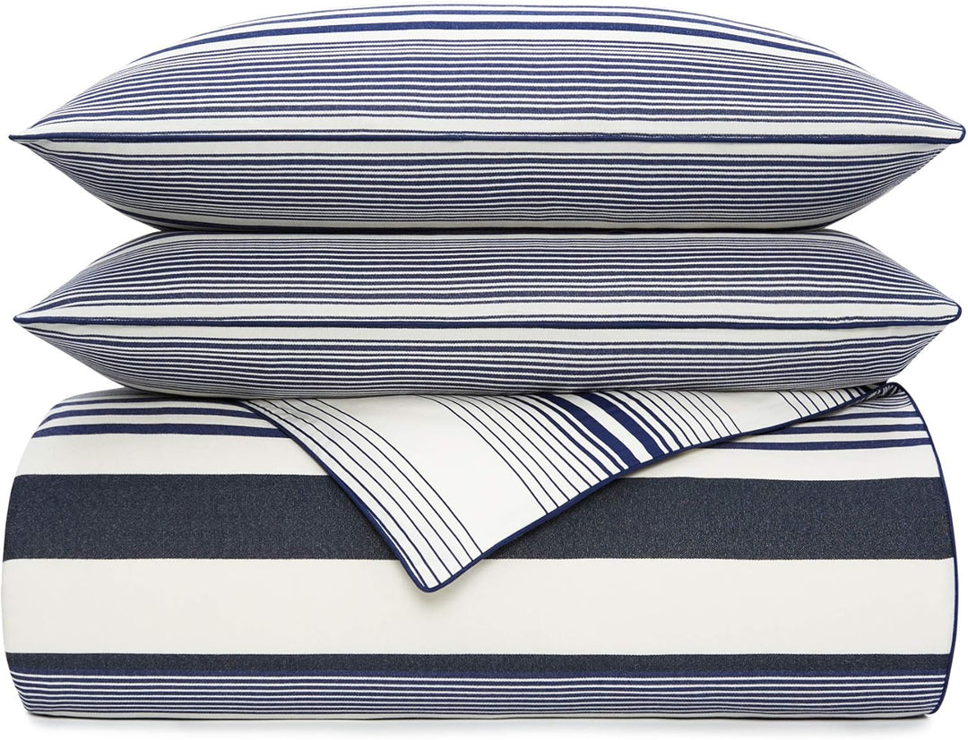 Tommy Hilfiger Navy Island Stripe Set, Twin, Navy