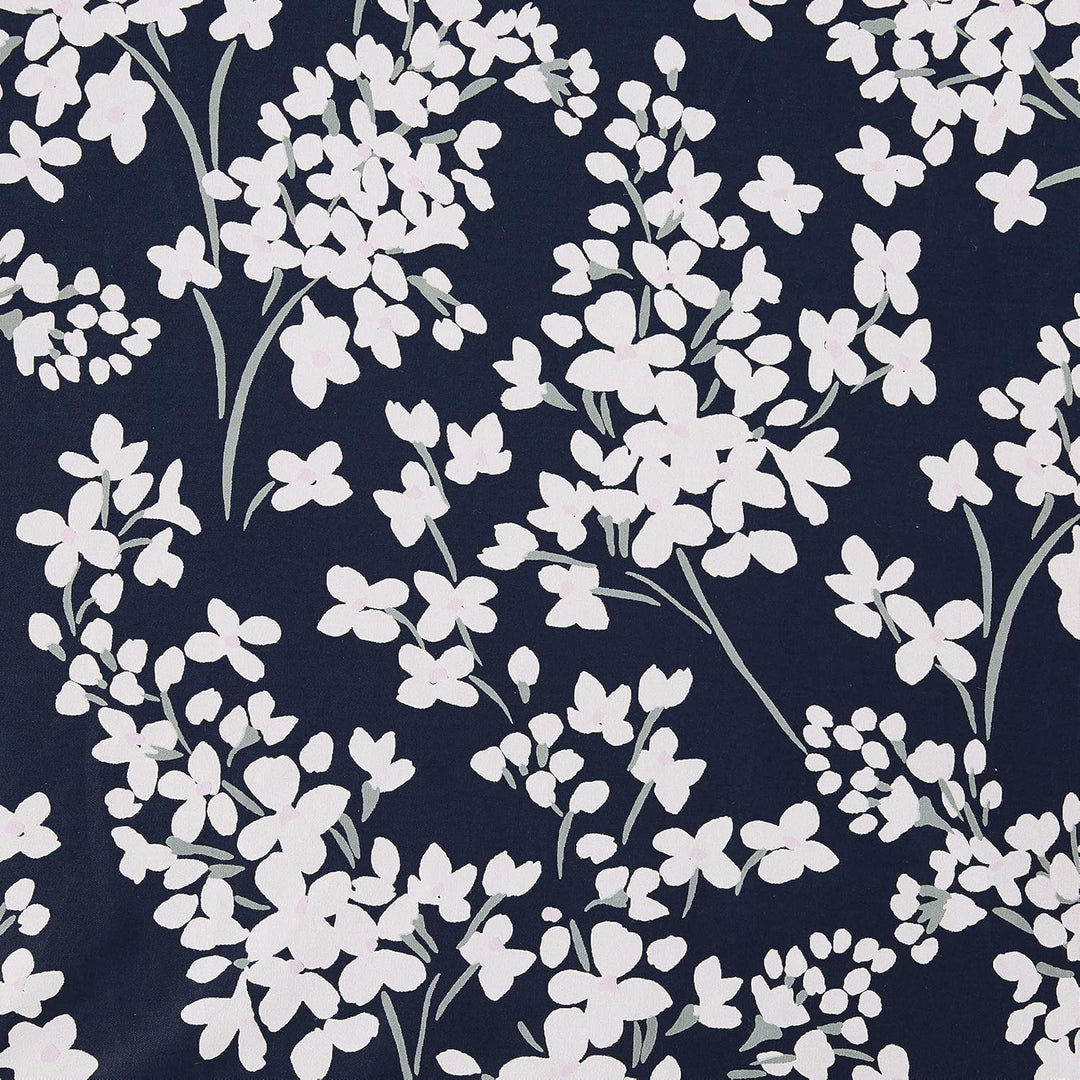 Kate Spade New York Navy Lilac Set of 3 Comforter Set, Full/Queen Size, Navy