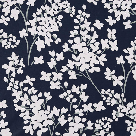 Kate Spade New York Navy Lilac Set of 3 Comforter Set, Full/Queen Size, Navy