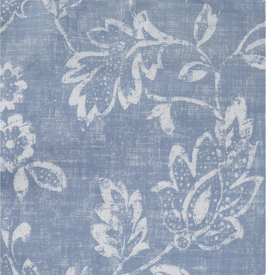 Royal Velvet Classic Floral King Comforter, King Size, Spa Blue