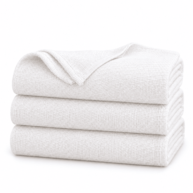 Martex CLEAN Essentials Cotton Blanket 3 Pack, Full