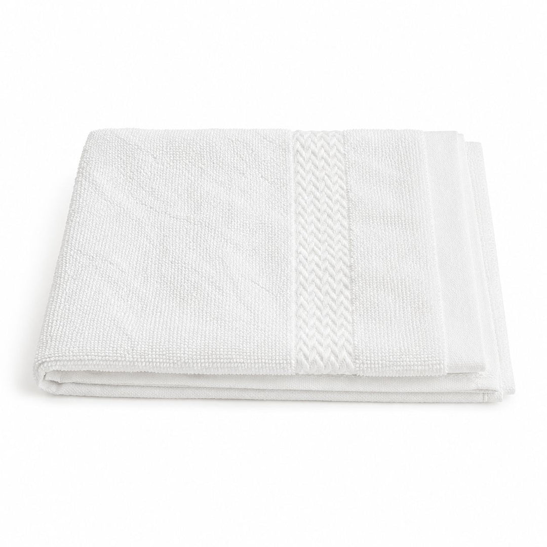 SILVERbac Martex premium white face towels, view 2
