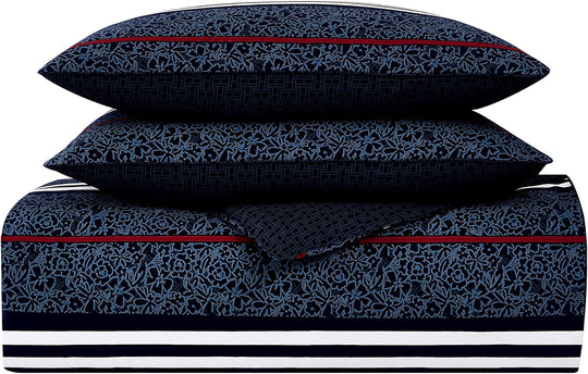 Tommy Hilfiger Navy Floral Stripe Set, Navy